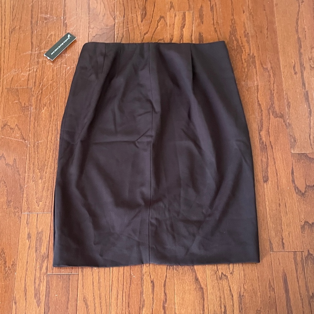 NWT Dana Buchman Brown Pencil Skirt